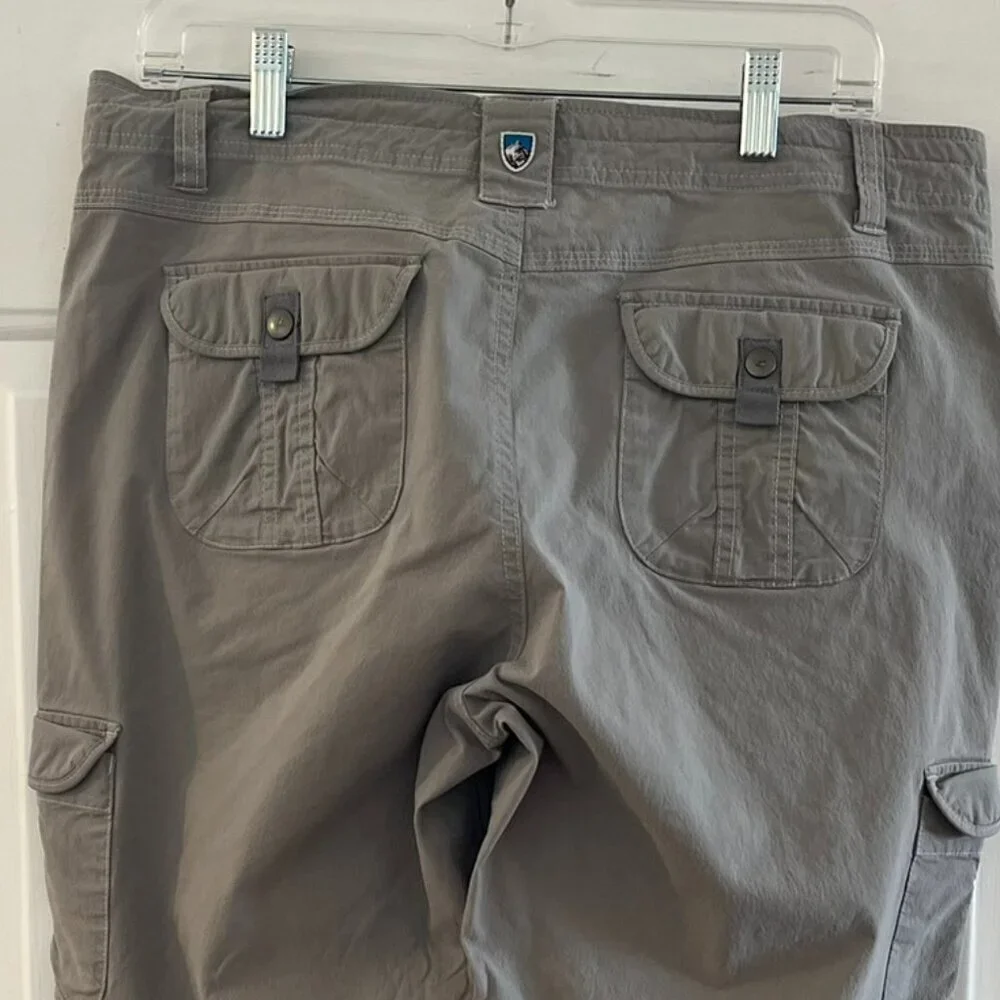 Kuhl Woman's Splash Khaki Convertible Outdoor Trail Roll-Up Pants Sz 14Reg - Picture 4 of 7